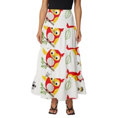 Tiered Ruffle Maxi Skirt 