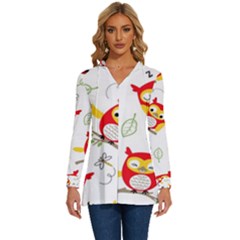 Long Sleeve Drawstring Hooded Top 