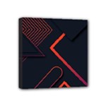 Gradient Geometric Shapes Dark Background Design Mini Canvas 4  x 4  (Stretched)