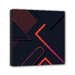 Gradient Geometric Shapes Dark Background Design Mini Canvas 6  x 6  (Stretched)