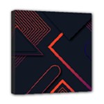 Gradient Geometric Shapes Dark Background Design Mini Canvas 8  x 8  (Stretched)