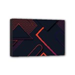 Gradient Geometric Shapes Dark Background Design Mini Canvas 6  x 4  (Stretched)