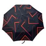 Gradient Geometric Shapes Dark Background Design Folding Umbrellas