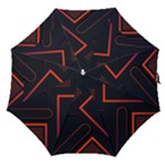 Gradient Geometric Shapes Dark Background Design Straight Umbrellas