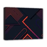 Gradient Geometric Shapes Dark Background Design Deluxe Canvas 20  x 16  (Stretched)