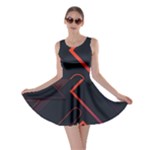 Gradient Geometric Shapes Dark Background Design Skater Dress