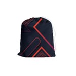 Gradient Geometric Shapes Dark Background Design Drawstring Pouch (Medium)