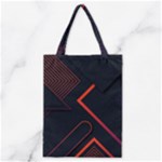 Gradient Geometric Shapes Dark Background Design Classic Tote Bag