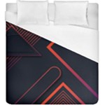 Gradient Geometric Shapes Dark Background Design Duvet Cover (King Size)