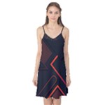 Gradient Geometric Shapes Dark Background Design Camis Nightgown 