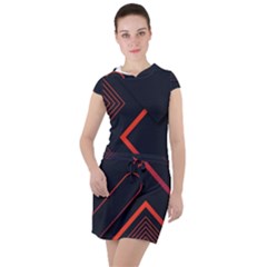 Drawstring Hooded Dress 