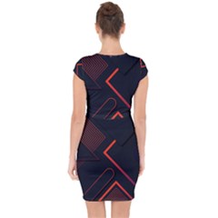 Capsleeve Drawstring Dress  