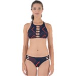 Gradient Geometric Shapes Dark Background Design Perfectly Cut Out Bikini Set