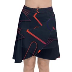 Chiffon Wrap Front Skirt 