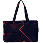 Gradient Geometric Shapes Dark Background Design Canvas Work Bag