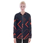 Gradient Geometric Shapes Dark Background Design Womens Long Sleeve Shirt