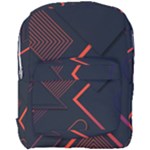 Gradient Geometric Shapes Dark Background Design Full Print Backpack