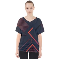V-Neck Dolman Drape Top 