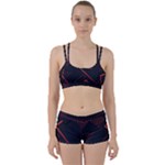 Gradient Geometric Shapes Dark Background Design Perfect Fit Gym Set
