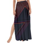 Gradient Geometric Shapes Dark Background Design Maxi Chiffon Tie-Up Sarong