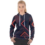 Gradient Geometric Shapes Dark Background Design Women s Overhead Hoodie