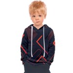 Gradient Geometric Shapes Dark Background Design Kids  Overhead Hoodie