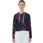 Gradient Geometric Shapes Dark Background Design Women s Slouchy Sweat