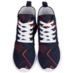 Gradient Geometric Shapes Dark Background Design Women s Lightweight High Top Sneakers