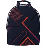 Gradient Geometric Shapes Dark Background Design Mini Full Print Backpack