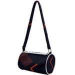 Gradient Geometric Shapes Dark Background Design Mini Cylinder Bag