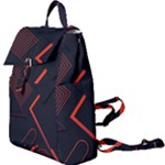 Gradient Geometric Shapes Dark Background Design Buckle Everyday Backpack
