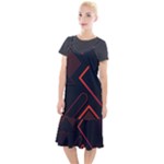Gradient Geometric Shapes Dark Background Design Camis Fishtail Dress