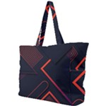 Gradient Geometric Shapes Dark Background Design Simple Shoulder Bag