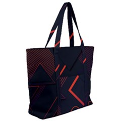 Zip Up Canvas Bag 