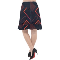 Fishtail Chiffon Skirt 