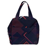 Gradient Geometric Shapes Dark Background Design Boxy Hand Bag