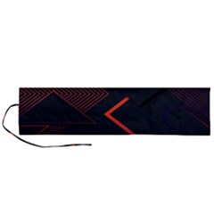Gradient Geometric Shapes Dark Background Design Roll Up Canvas Pencil Holder (L) from ArtsNow.com