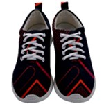 Gradient Geometric Shapes Dark Background Design Mens Athletic Shoes