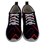 Gradient Geometric Shapes Dark Background Design Women Athletic Shoes