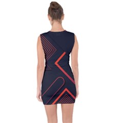 Lace Up Front Bodycon Dress 