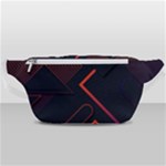Gradient Geometric Shapes Dark Background Design Waist Bag 