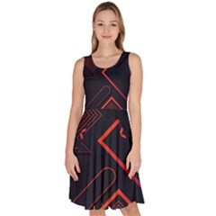 Knee Length Skater Dress With Pockets 