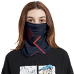 Gradient Geometric Shapes Dark Background Design Face Covering Bandana (Two Sides)