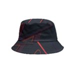 Gradient Geometric Shapes Dark Background Design Inside Out Bucket Hat (Kids)
