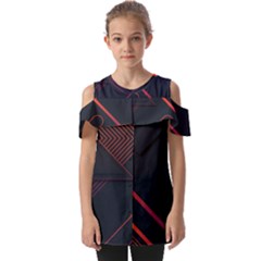 Fold Over Open Sleeve Top 