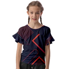 Kids  Cut Out Flutter Sleeves 