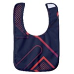 Gradient Geometric Shapes Dark Background Design Baby Bib
