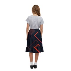 Kids  Ruffle Flared Wrap Midi Skirt 