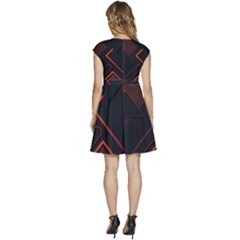 Cap Sleeve High Waist Dress 