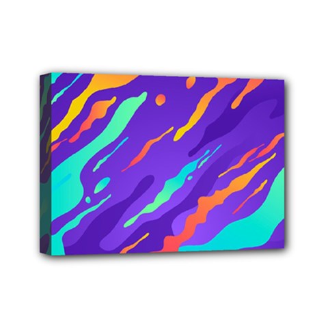 Multicolored Abstract Background Mini Canvas 7  x 5  (Stretched) from ArtsNow.com